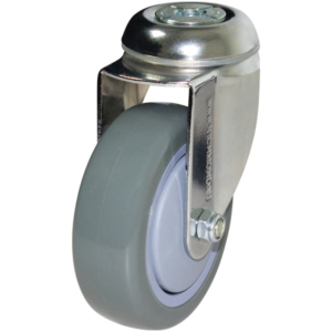 100mm Poly Nylon Swivel Chrome Durolite Castor (S4481)