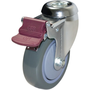 100mm Poly Nylon Swivel Chrome Durolite Castor (S4481BR)