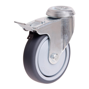 100mm Rubber Wheel 70kg Capacity Castor (S4714B)