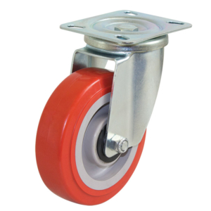 125mm Polyurethane Tyre on Nylon Centre Wheel 200kg Capacity Castor (S5044)