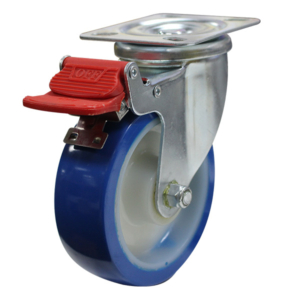 125mm Rebound Polyurethane Wheel 200/150kg Capacity Castor (S5054B)