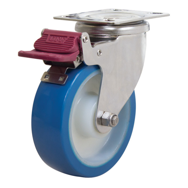 125mm Reb Poly Wheel 180kg Capacity Castor (S5144B)