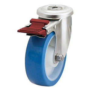 125mm Reb Poly Wheel 200kg Capacity Castor (S5148B)