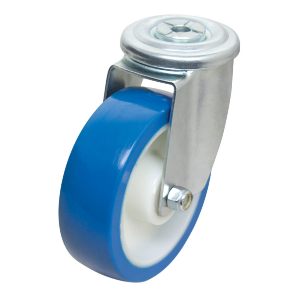 125mm Rebound Polyurethane Bolt Hole 300 Series Castor (S5216)