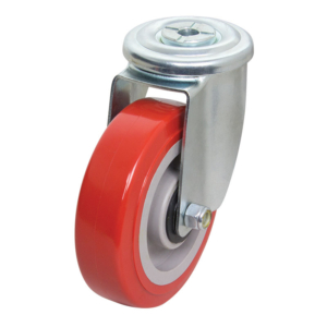 125mm Polyurethane Tyre on Nylon Centre Bolt Hole 300 Series Castor (S5218)