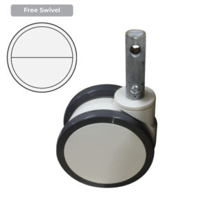 125mm Polyurethane Wheel 120/90kg Capacity Medical Castor (S5296)