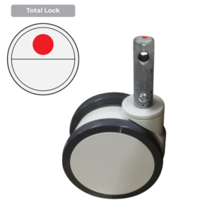 100mm Polyurethane Wheel 120/90kg Capacity Medical Castor (S4298B)