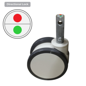 125mm Polyurethane Wheel 120/90kg Capacity Medical Castor (S5296D)