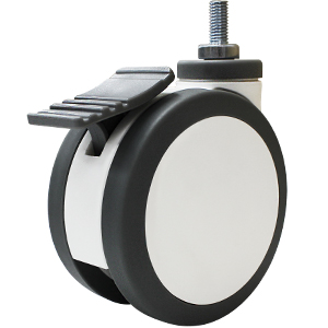 125mm Polyurethane Wheel 100kgs Capacity Medical Castor (S5313B)