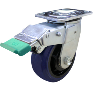 125mm Rebound Rubber Wheel 200kg Capacity Castor (S5370D)