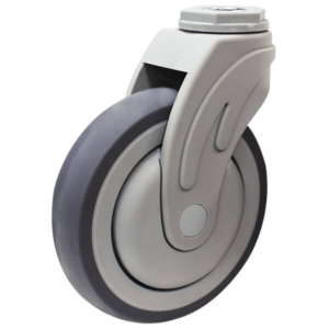 125mm Thermoplastic Rubber Wheel 100/80kg Capacity Medical Castor (S5386)