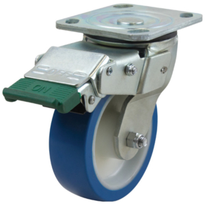 125mm Rebound Polyurethane Wheel 200kg Capacity Castor (S5440D)