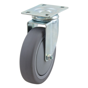 125mm Inst Rubber Swivel Light Industrial Castor (S5525)