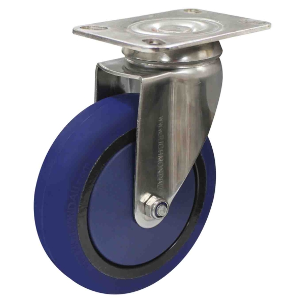 125mm Rebound Rubber Wheel Swivel Castor (S5528)