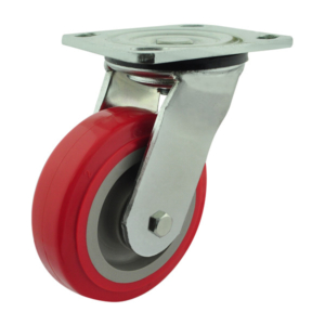 125mm Polyurethane Tyred Nylon Centred Wheel 250kg Capacity Castor (S5542)