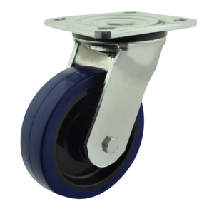 125mm Rebound Rubber Wheel 200kg Capacity Castor (S5544)