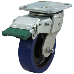 125mm Rebound Rubber Wheel 200kg Capacity Castor (S5544D)