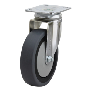 125mm Anti-Static Swivel Chrome Durolite Castor (S5556)