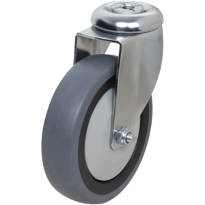 125mm Anti-Static Swivel Chrome Durolite Castor (S5569)