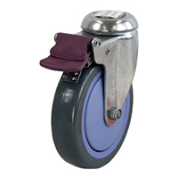 125mm Poly Nylon Wheel 100kg Capacity Castor (S5571B)