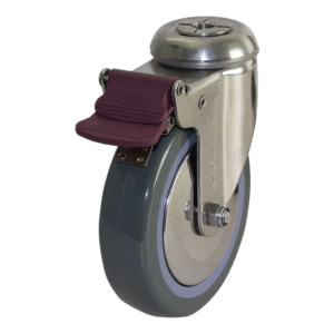 125mm Poly Nylon Wheel 100kg Capacity Castor (S5578B)