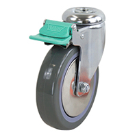 125mm Poly Nylon Wheel 100kg Capacity Castor (S5578D)
