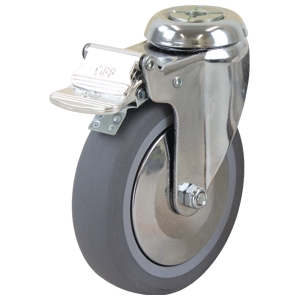 125mm Swivel Chrome Durolite Castor (S5580BC)