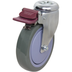 125mm Poly Nylon Swivel Chrome Durolite Castor (S5581BR)