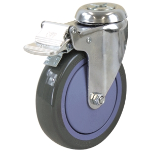 125mm Swivel Chrome Durolite Castor (S5581BC)