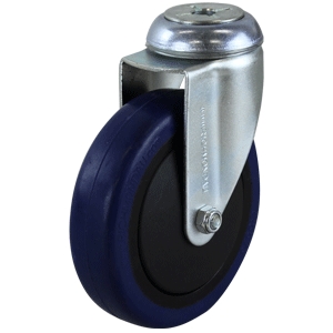125mm Reb Rubber Swivel Single Bolt Castor (S5583)