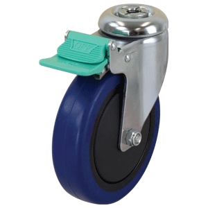 125mm Reb Rubber Swivel Single Bolt Castor (S5583D)