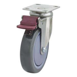 125mm Anti-Static Swivel Chrome Durolite Castor (S5586BR)