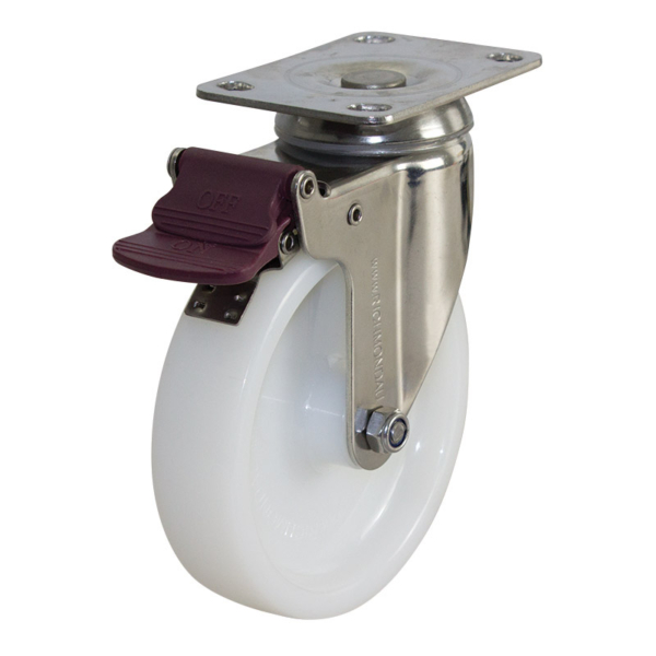 125mm Nylon Wheel 100kg Capacity Castor (S5588B)
