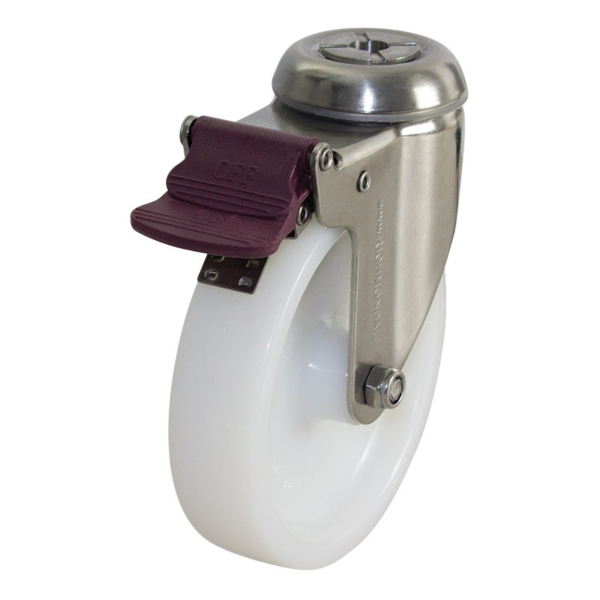 125mm Nylon Wheel 100kg Capacity Castor (S5590B)