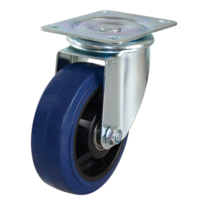 150mm Rebound Rubber Wheel 225kg Capacity Castor (S6042)