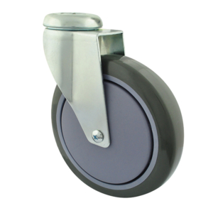 150mm Inst Rubber Swivel Single Bolt Castor (S6080)