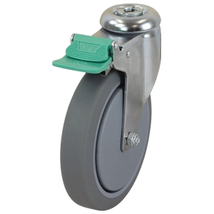 150mm Inst Rubber Swivel Single Bolt Castor (S6080D)