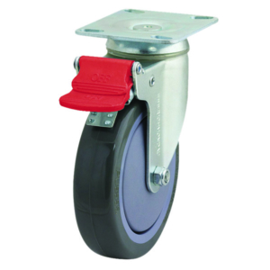 150mm Poly Nylon  Swivel Zinc Durolite Castor (S6106B)
