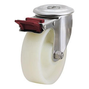 150mm Nylon Wheel 200kg Capacity Stainless Steel Roller Bearing Castor (S6150B)