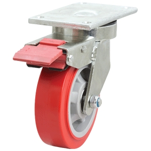 150mm Poly Nylon Wheel 400Kg Capacity Castor (S6214SLB)