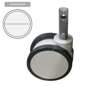 150mm Polyurethane Wheel 150/120kg Capacity Medical Castor (S6296)