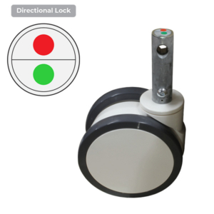 150mm Polyurethane Wheel 150/120kg Capacity Medical Castor (S6296D)