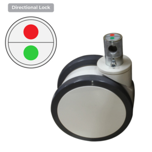 150mm Polyurethane Wheel 150/120kg Capacity Medical Castor (S6298D)