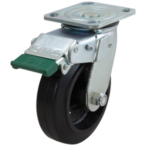 150mm Rubber Wheel 225kg Capacity Castor (S6602D)