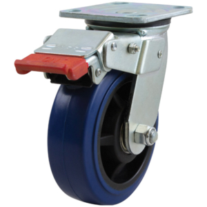 150mm Rebound Rubber Wheel 225kg Capacity Castor (S6632SLB)