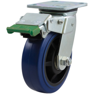 150mm Rebound Rubber Wheel 225kg Capacity Castor (S6632D)