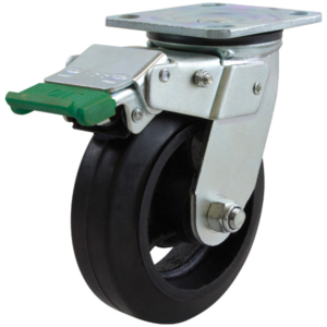 150mm Rubber Wheel 225kg Capacity Castor (S6640D)