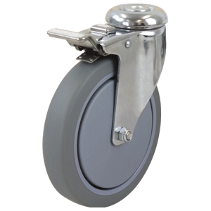 150mm Swivel Chrome Durolite Castor (S6680BC)