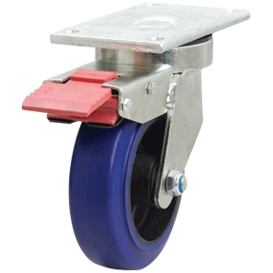 150mm Rubber Wheel 225kg Capacity Castor (S6760SLB)