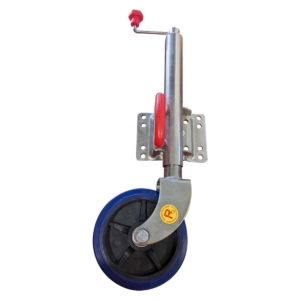 200mm Swing Type Jockey Wheel with Rebound Rubber Wheel, Height Adjustable between 445mm-710mm (S8019)